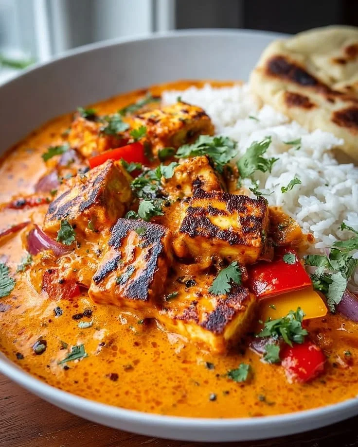 Himmlisches Halloumi Tikka Masala Rezept für ein leckeres Abendessen