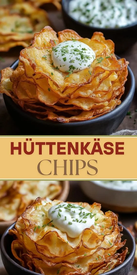 Köstliche Hüttenkäse-Chips als gesunder High-Protein-Snack