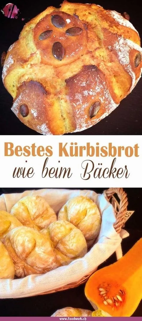 Luftige Kürbis-Brötchen frisch aus dem Ofen, inspiriert von Bäcker-Rezepten.